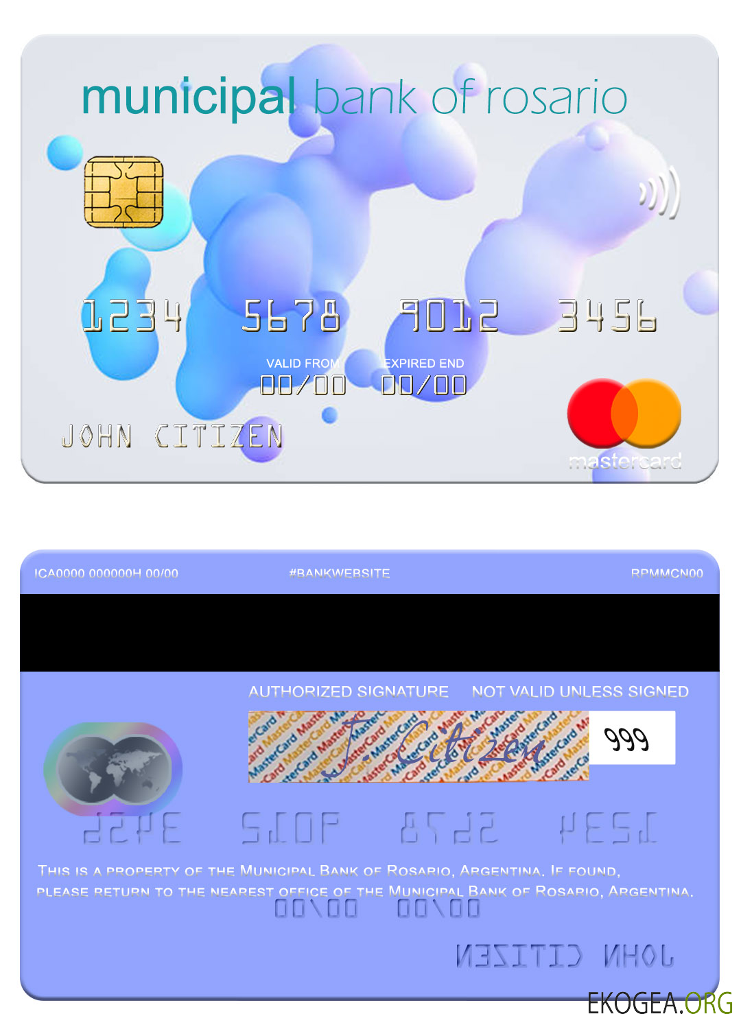 Mastercard de la Banque municipale d'Argentine de Rosario